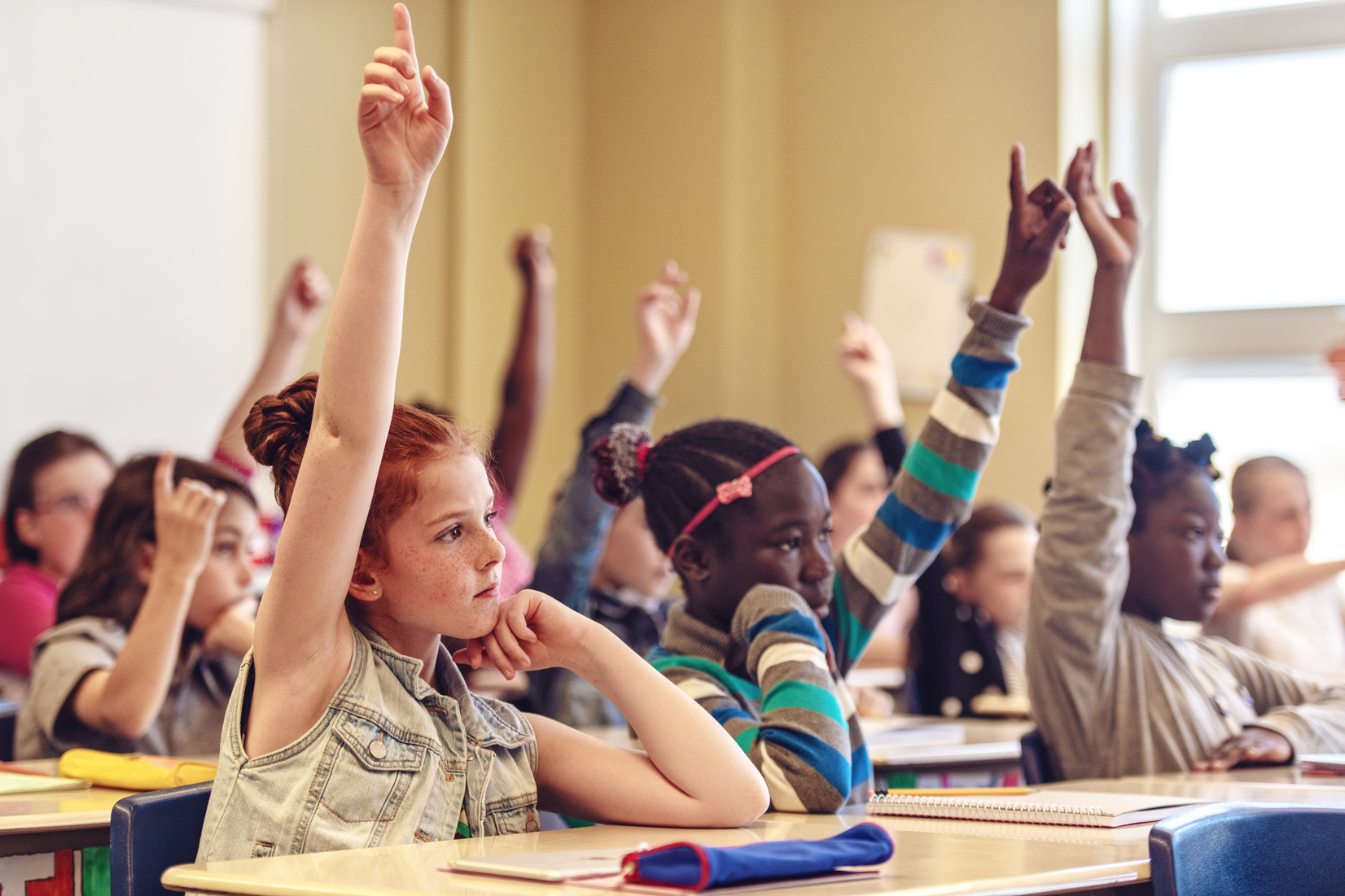 Students in a classroom